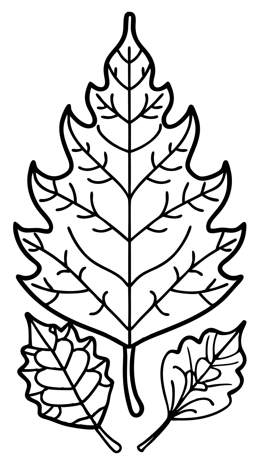 coloriages de feuille d’automne imprimable